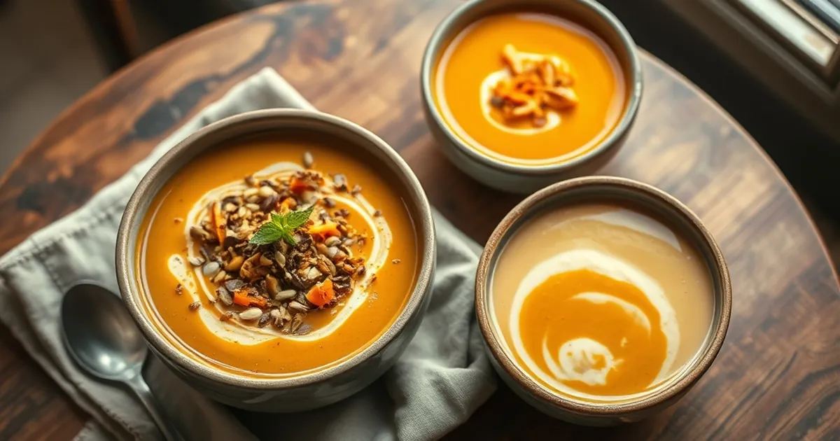 Crunchy Beats Creamy 3 to 1 in a Café Soup