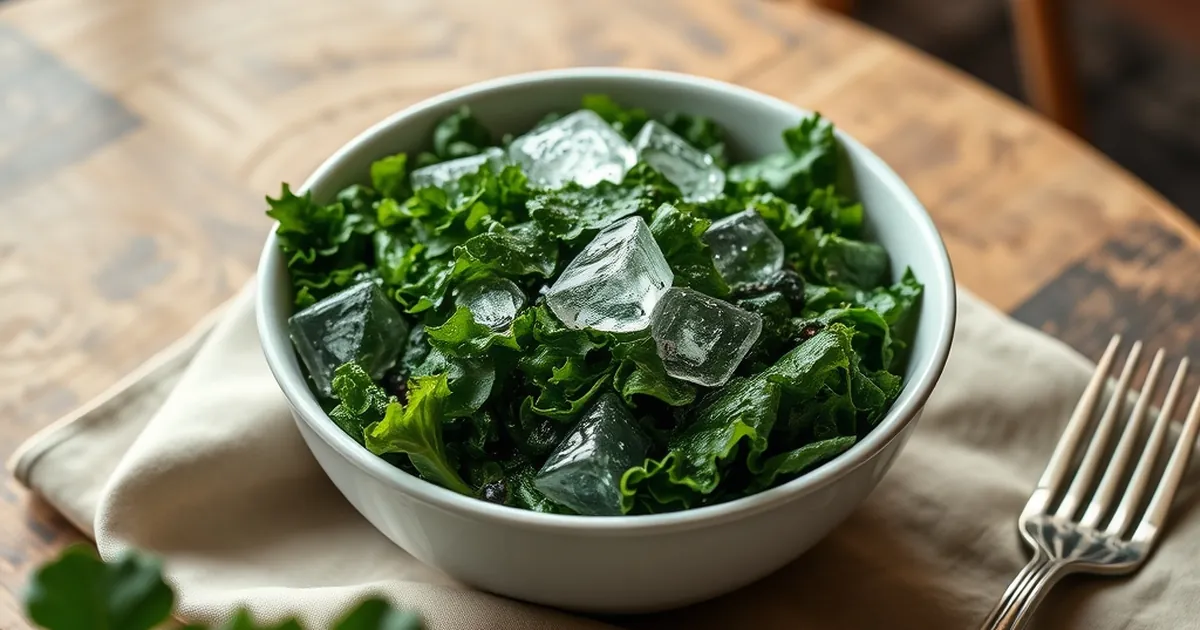 Ice in Your Kale Salad Keeps the Leaves From Wilting
