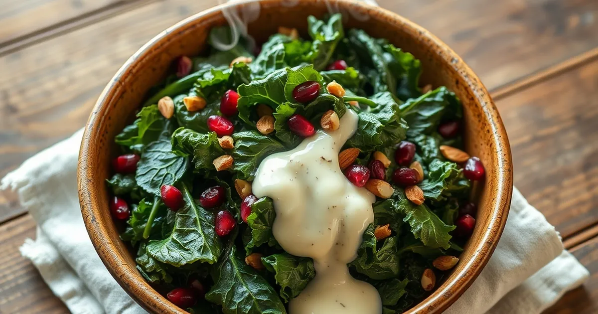 Warm Kale, Cold Dressing: What Order Does to Bitter